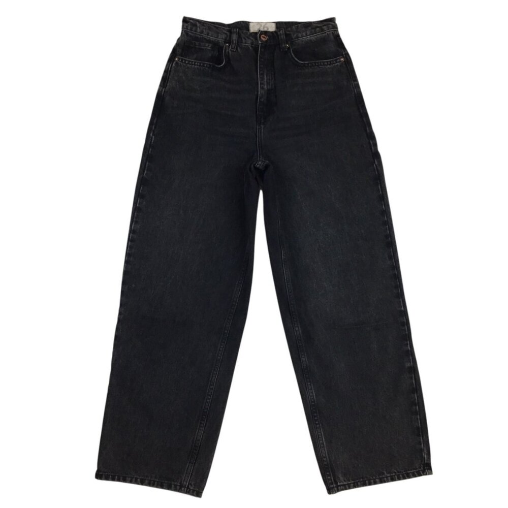 We the Free Womens Denim Wide Leg Jeans Mid-Rise Crop Size 26